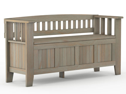 Acadian - Entryway Storage Bench, Handcrafted