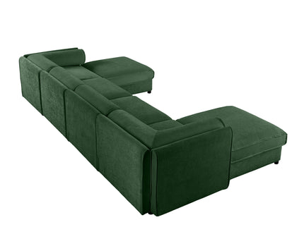 Contemporary Elegant Sofa With Storage And Ottoman