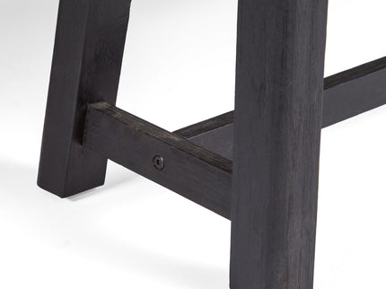 Cloud - Outdoor Bench With Acacia Wood Frame And Slat Panel Design