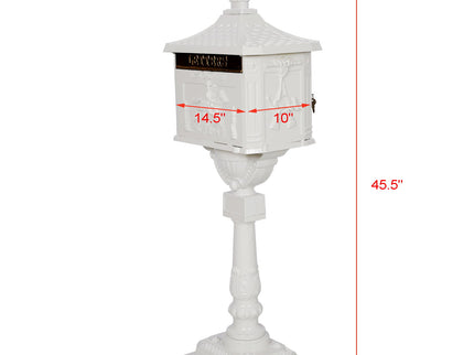 Cast Aluminum Mail Box, Postal Box, Mailbox