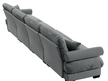 Super Comfort Oversized Modular Sectional Sofa, Deep Seat Convertible L Shaped Couch