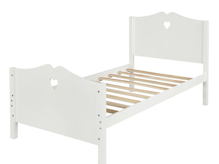 Platform Bed With Slat Support And Headboard And Footboard