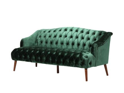 Comfy 3 Seat Sofa With Wooden Legs, For Living Room And Study