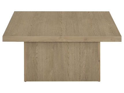 Eldridge - Coffee Table Set With Chunky Square Tops