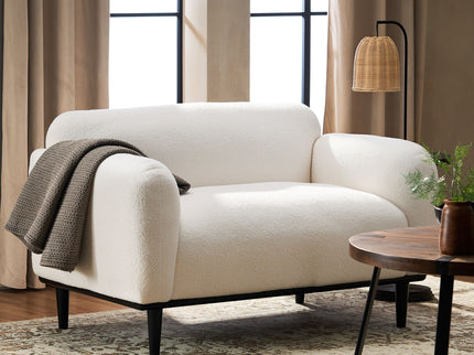 Sway - Upholstered Loveseat With Wood Legs And Round Arms