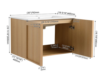 Floating Bathroom Vanity With Sink Combo