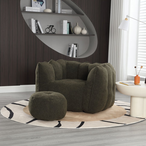 Soft Bean Bag Chair With High Resilient Foam