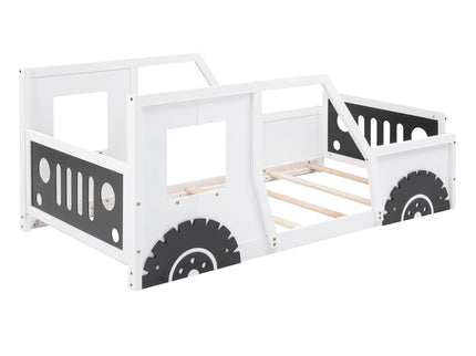 Classic Car Shaped Platform Bed With Wheels