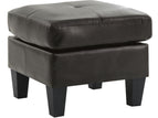 Black / Faux Leather
