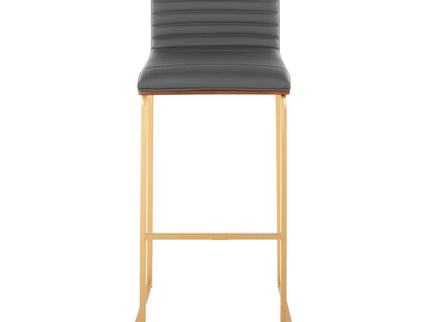 Mason Mara - Contemporary Versatile Desig Fixed Height Barstool (Set of 2)