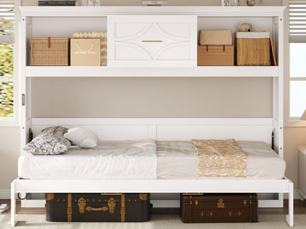 Murphy Bed With Charging Station And Drawer