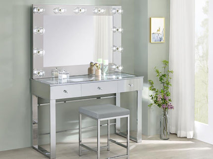 Upholstered Square Vanity Stool