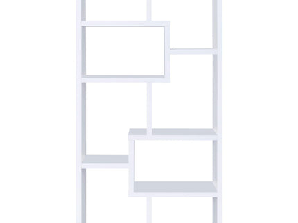 8 Shelf Geometric Bookcase