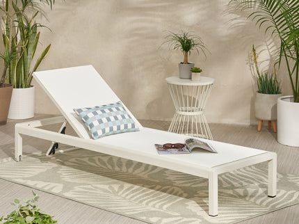 Outdoor Patio Chaise Lounge With 5 Reclining Positions