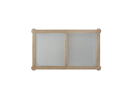 Frosted Glass Top Cocktail Table With Casters - Sand
