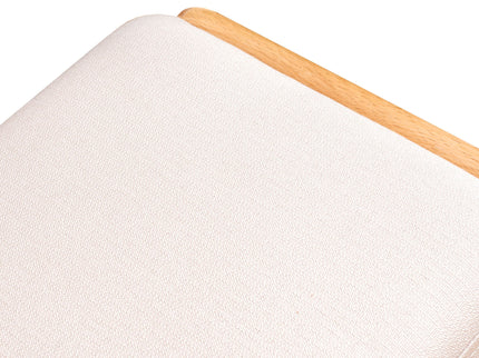 Shoe Bench, Beech Wood Storage Rack Organizer With High Rebound Sponge Cushion - Natural