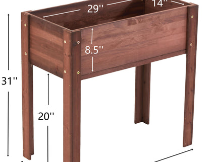 Raised Garden Bed With Legs, Elevated Planter Box For Outdoor Plants
