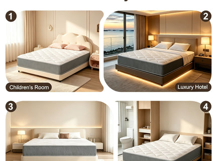 12" Hybrid Mattress With Individual Pocket Coils, Memory Foam
