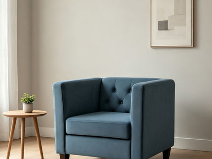 Chesterfield Accent Tufted Square Arm Side Chair