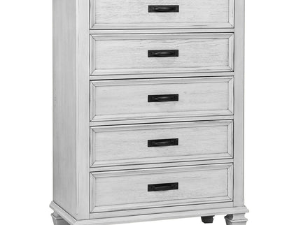 Lockeford - 5 Drawer Chest - White