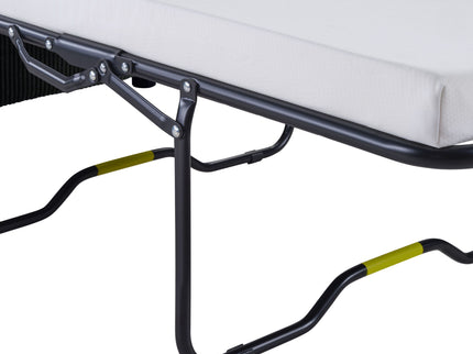 Sleeper Sofa With Foldable Mattress, USB Ports, Side Table & Storage Pocket
