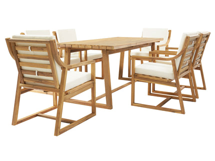 7 Piece Modern Outdoor Dining Set, Patio Furniture