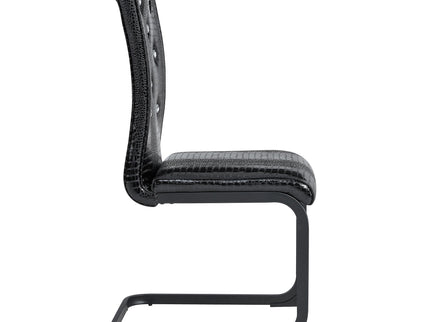 Alligator Skin Upholstered Dining Chairs