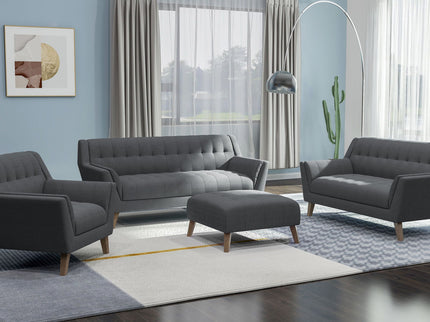 Square Ottoman - Gray