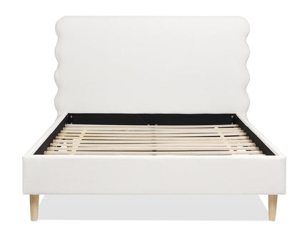Stockholm - Modern Wavy Headboard Platform Bed