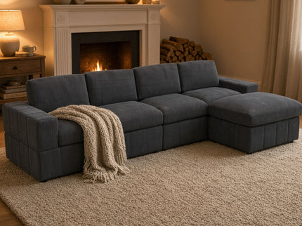 Modular Sectional Sofa, Reversible Set