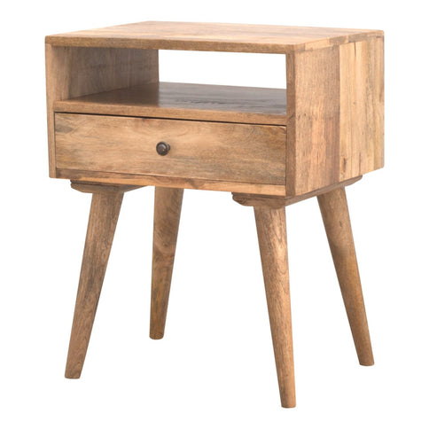 Nightstand With Open Slot - Oak