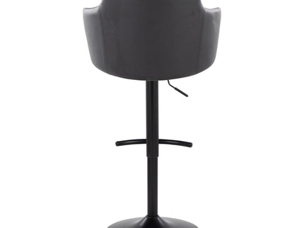 Boyne - Contemporary Adjustable Barstool With Swivel With Rounded T Footrest (Set of 2)