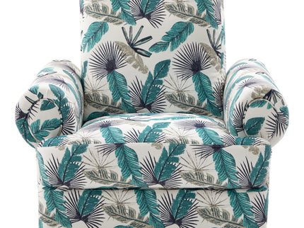 Manual Swivel Recliner Rocker Chair With Adjustable Backrest