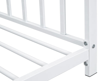 Metal House Platform Bed With Modern Design And Durable Frame