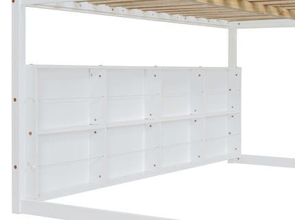 Loft Bed With House Shaped Frame And Tent