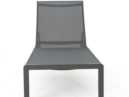 Outdoor Patio Chaise Lounge With 5 Reclining Positions