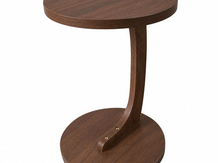 C - Shaped End Table With Sturdy Base