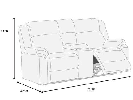Motion Loveseat With Console