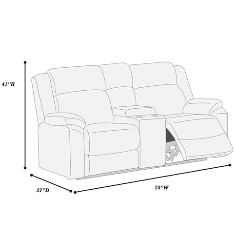 Motion Loveseat With Console