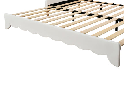 Extending Daybed With LED Lights, Modern Upholstered Princess Daybed With Crown Headboard