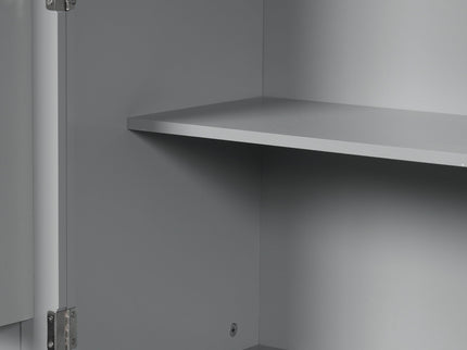 Bathroom Storage Cabinet With Doors And Drawer, Adjustable Shelf