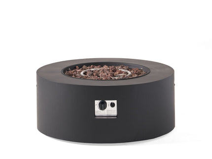 Round Iron Fire Pit With 40, 000 Btu