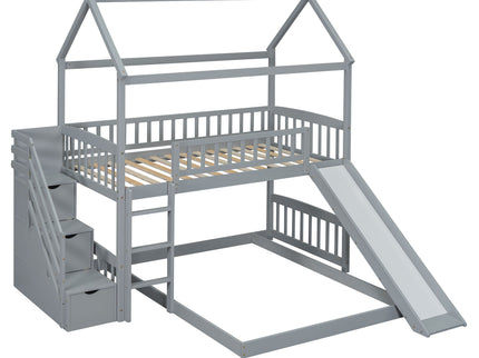 House Bunk Bed With Slide