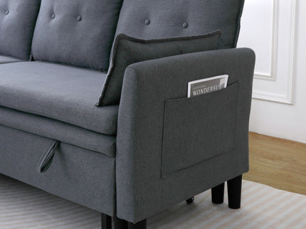 L-Shaped Reversible Chaise Sectional Sofa With Storage