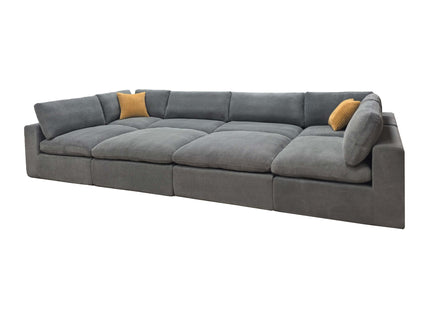 Custom Configuration Modular Sectional & Toss Pillows