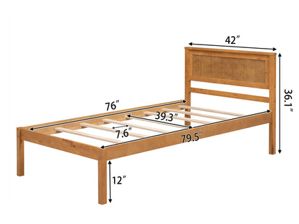 Platform Bed Frame With Headboard
