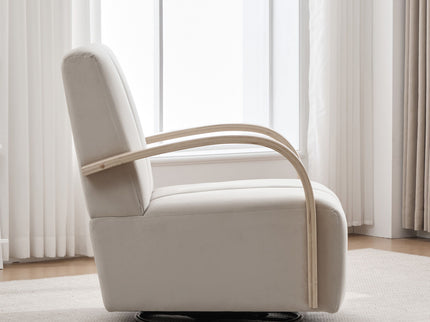 360° Swivel Accent Chair With Armrests