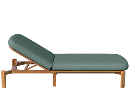 Outdoor Chaise Lounge With Adjustable Backrest