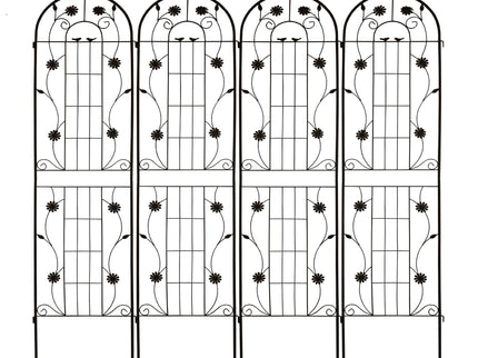 Metal Garden Trellis Rustproof Trellis For Climbing Plant Outdoor Flower Support