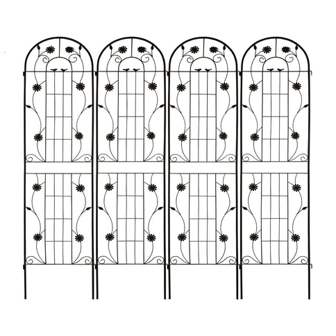 Metal Garden Trellis Rustproof Trellis For Climbing Plant Outdoor Flower Support